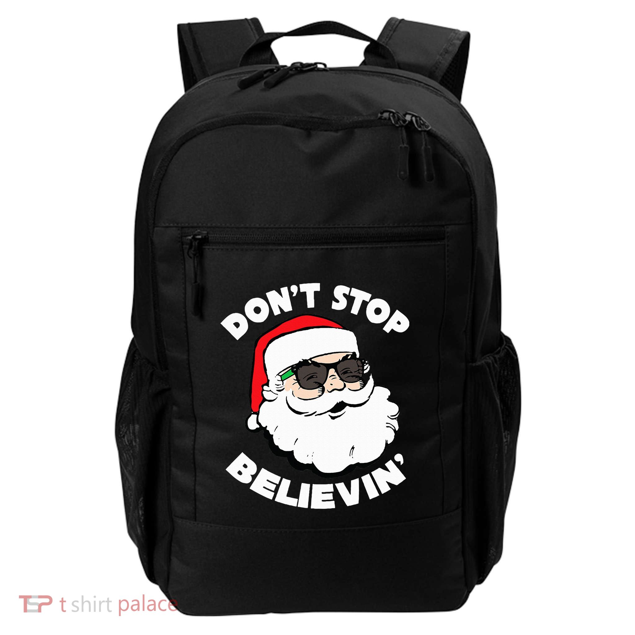 Santa Claus Sunglasses  Funny Santa Shades Christmas Santa  Backpack