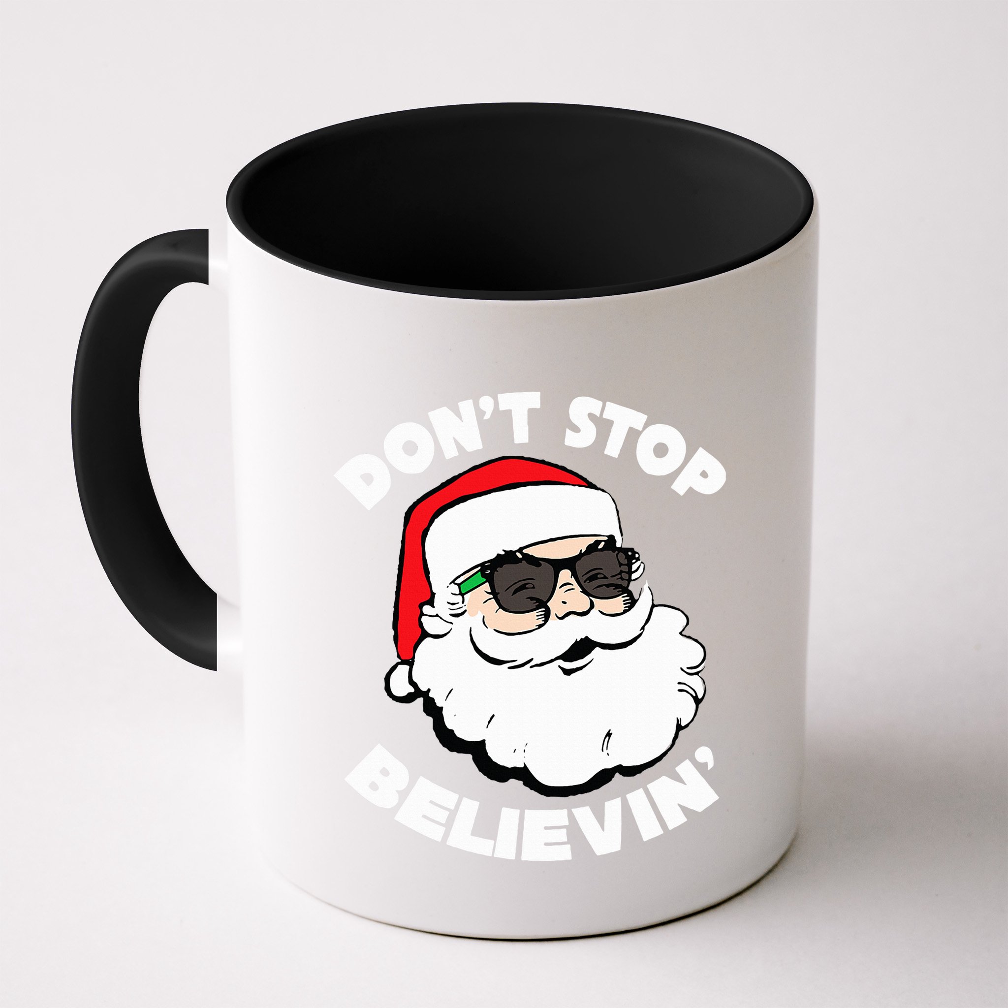 Santa Claus Sunglasses  Funny Santa Shades Christmas Santa  Mug