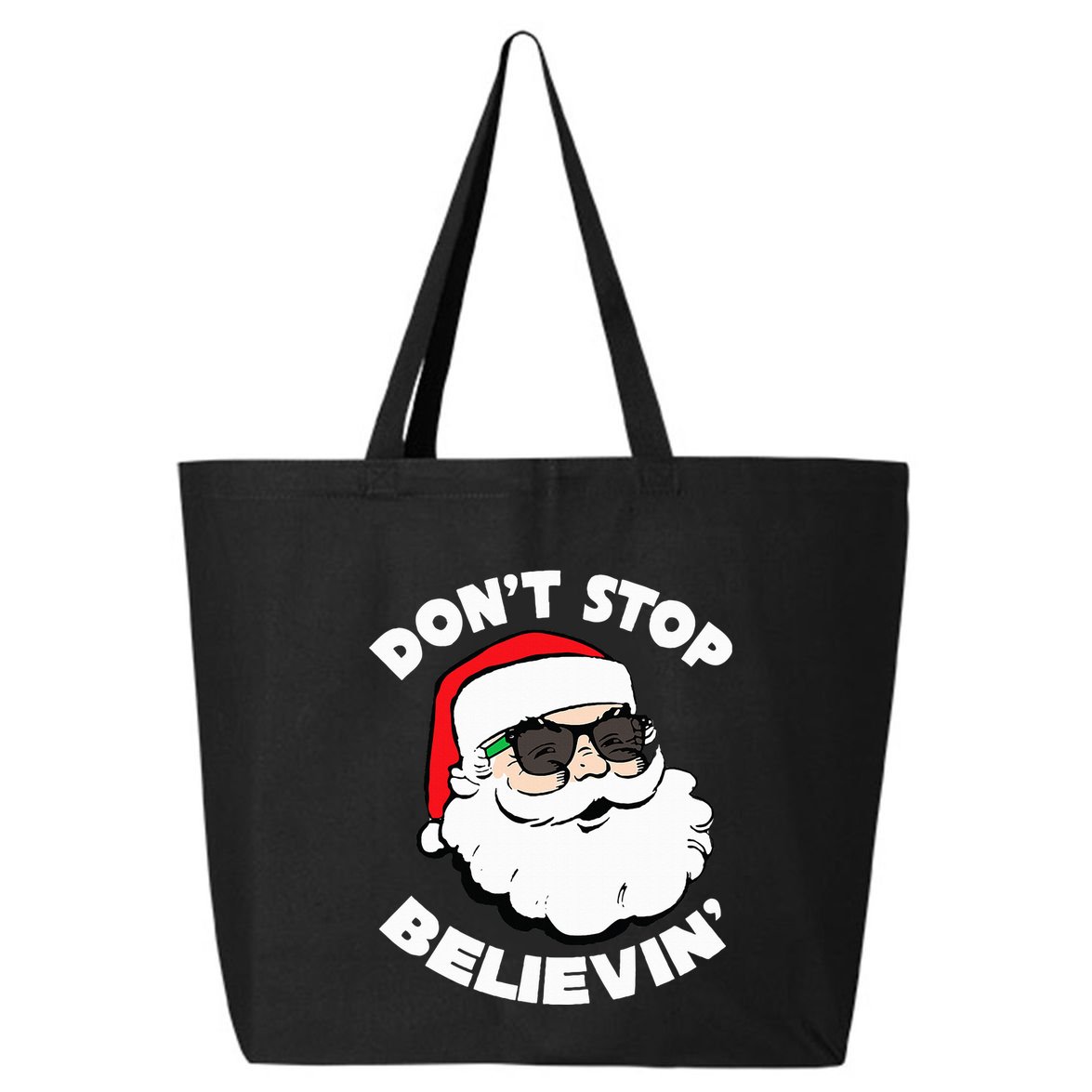 Santa Claus Sunglasses  Funny Santa Shades Christmas Santa  25L Jumbo Tote