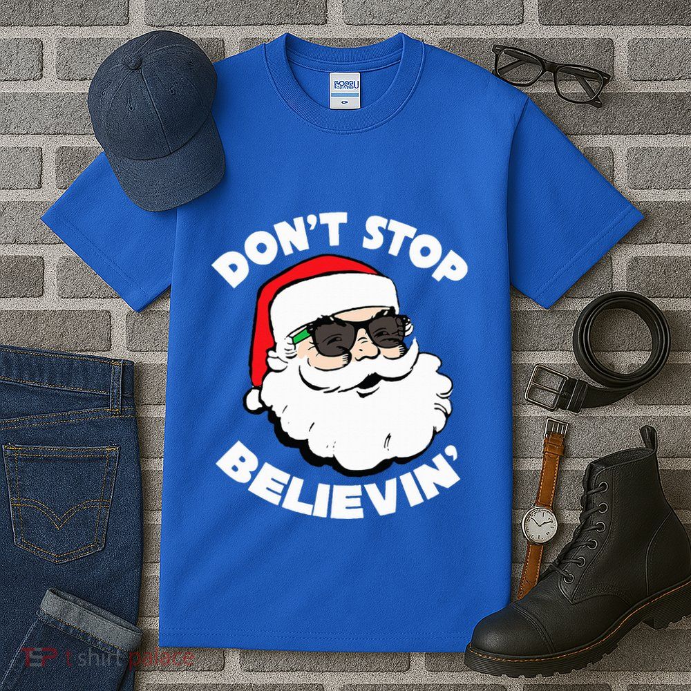 Santa Claus Sunglasses  Funny Santa Shades Christmas Santa  Tall T-Shirt
