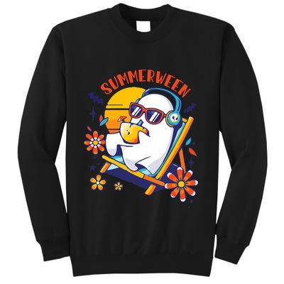 Summerween Cute Spooky Summer Ghost Halloween Lover Sweatshirt