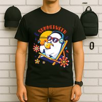 Summerween Cute Spooky Summer Ghost Halloween Lover T-Shirt