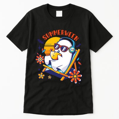 Summerween Cute Spooky Summer Ghost Halloween Lover Tall T-Shirt