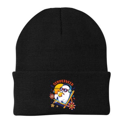 Summerween Cute Spooky Summer Ghost Halloween Lover Beanie