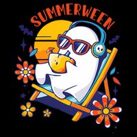 Summerween Cute Spooky Summer Ghost Halloween Lover Mesh Reversible Basketball Jersey Tank