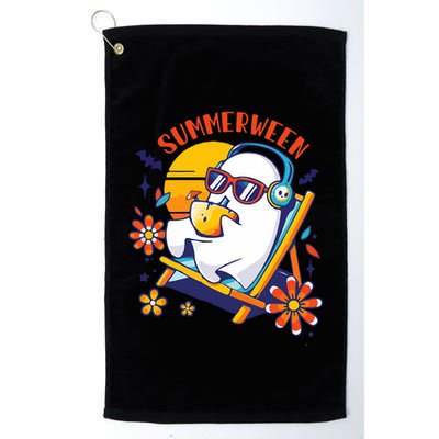Summerween Cute Spooky Summer Ghost Halloween Lover Golf Towel