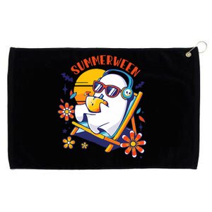 Summerween Cute Spooky Summer Ghost Halloween Lover Grommeted Golf Towel