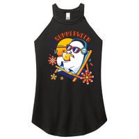 Summerween Cute Spooky Summer Ghost Halloween Lover Women's Perfect Tri Rocker Tank