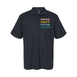 Sorry Can't Swim Meets Funny Retro Swimming Coach Swimmer Softstyle Adult Sport Polo