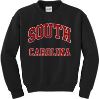 South Carolina Sc Throwback Design Print Classic Kids Sweatshirt