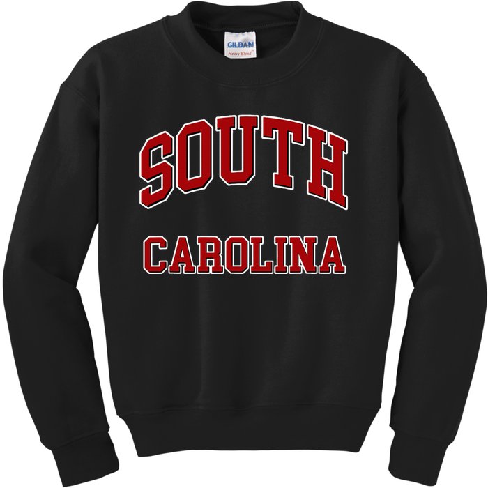 South Carolina Sc Throwback Design Print Classic Kids Sweatshirt