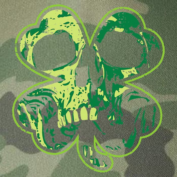 Shamrock Clover Skull Cool Irish St Patricks Day Legacy Tie Dye Trucker Hat
