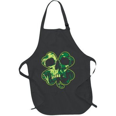 Shamrock Clover Skull Cool Irish St Patricks Day Apron