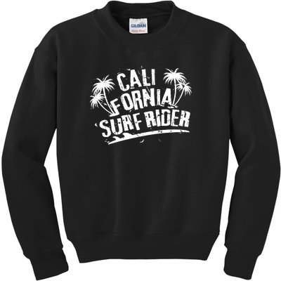 Surfing California Surf Rider Vintage Summer Gift Kids Sweatshirt