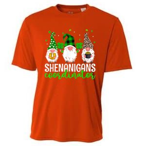 Shenanigans Coordinator St Patricks Day Gnomes Green Proud Cooling Performance Crew T-Shirt