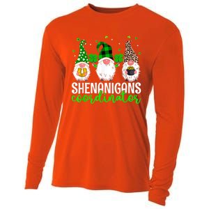 Shenanigans Coordinator St Patricks Day Gnomes Green Proud Cooling Performance Long Sleeve Crew