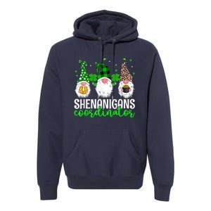 Shenanigans Coordinator St Patricks Day Gnomes Green Proud Premium Hoodie