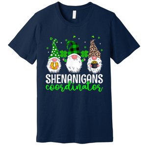 Shenanigans Coordinator St Patricks Day Gnomes Green Proud Premium T-Shirt