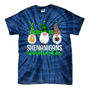 Shenanigans Coordinator St Patricks Day Gnomes Green Proud Tie-Dye T-Shirt