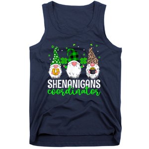 Shenanigans Coordinator St Patricks Day Gnomes Green Proud Tank Top