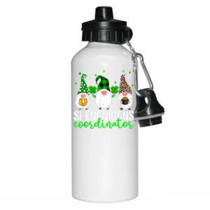 Shenanigans Coordinator St Patricks Day Gnomes Green Proud Aluminum Water Bottle