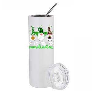 Shenanigans Coordinator St Patricks Day Gnomes Green Proud Stainless Steel Tumbler