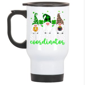 Shenanigans Coordinator St Patricks Day Gnomes Green Proud Stainless Steel Travel Mug