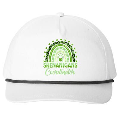 Shenanigans Coordinator St Patricks Day Rainbow Green Proud Snapback Five-Panel Rope Hat