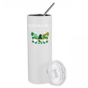 Shenanigans Coordinator St Patricks Day Gnomes Green Proud Stainless Steel Tumbler