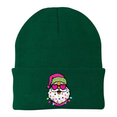 Santa Christams Santa With Sunglasses Knit Cap Winter Beanie