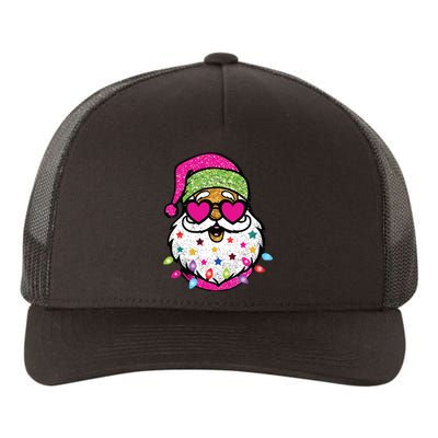 Santa Christams Santa With Sunglasses Yupoong Adult 5-Panel Trucker Hat