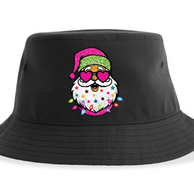 Santa Christams Santa With Sunglasses Sustainable Bucket Hat