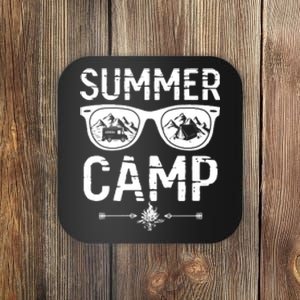 Summer Camp Sunglasses RV Camping Camper Gift Coaster