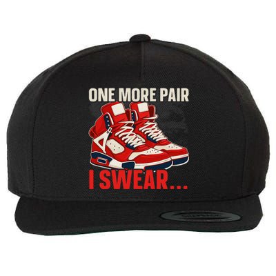 Shoe Collector Sneakerhead Shoe Lover I Love Sneakers Wool Snapback Cap