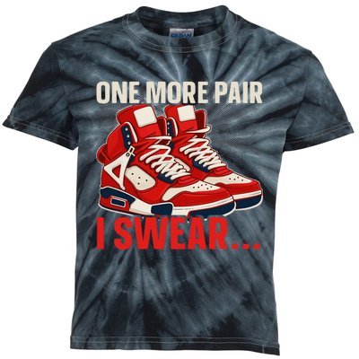 Shoe Collector Sneakerhead Shoe Lover I Love Sneakers Kids Tie-Dye T-Shirt