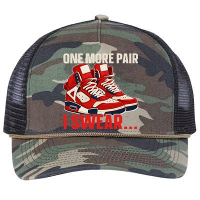 Shoe Collector Sneakerhead Shoe Lover I Love Sneakers Retro Rope Trucker Hat Cap