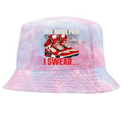 Shoe Collector Sneakerhead Shoe Lover I Love Sneakers Tie-Dyed Bucket Hat