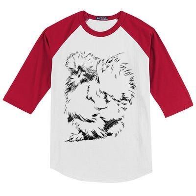 Silkie Chicken Kids Colorblock Raglan Jersey