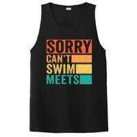 Sorry Can't Swim Meets Funny Retro Swimming Coach Swimmer PosiCharge Competitor Tank