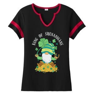 Shenanigans Coordinator St Patrick's Day Gnomes Green Ladies Halftime Notch Neck Tee