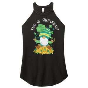 Shenanigans Coordinator St Patrick's Day Gnomes Green Women's Perfect Tri Rocker Tank