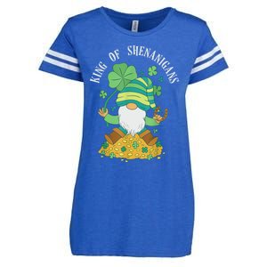 Shenanigans Coordinator St Patrick's Day Gnomes Green Enza Ladies Jersey Football T-Shirt