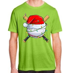 Santa Christmas Sports Christmas Baseball Player Adult ChromaSoft Performance T-Shirt