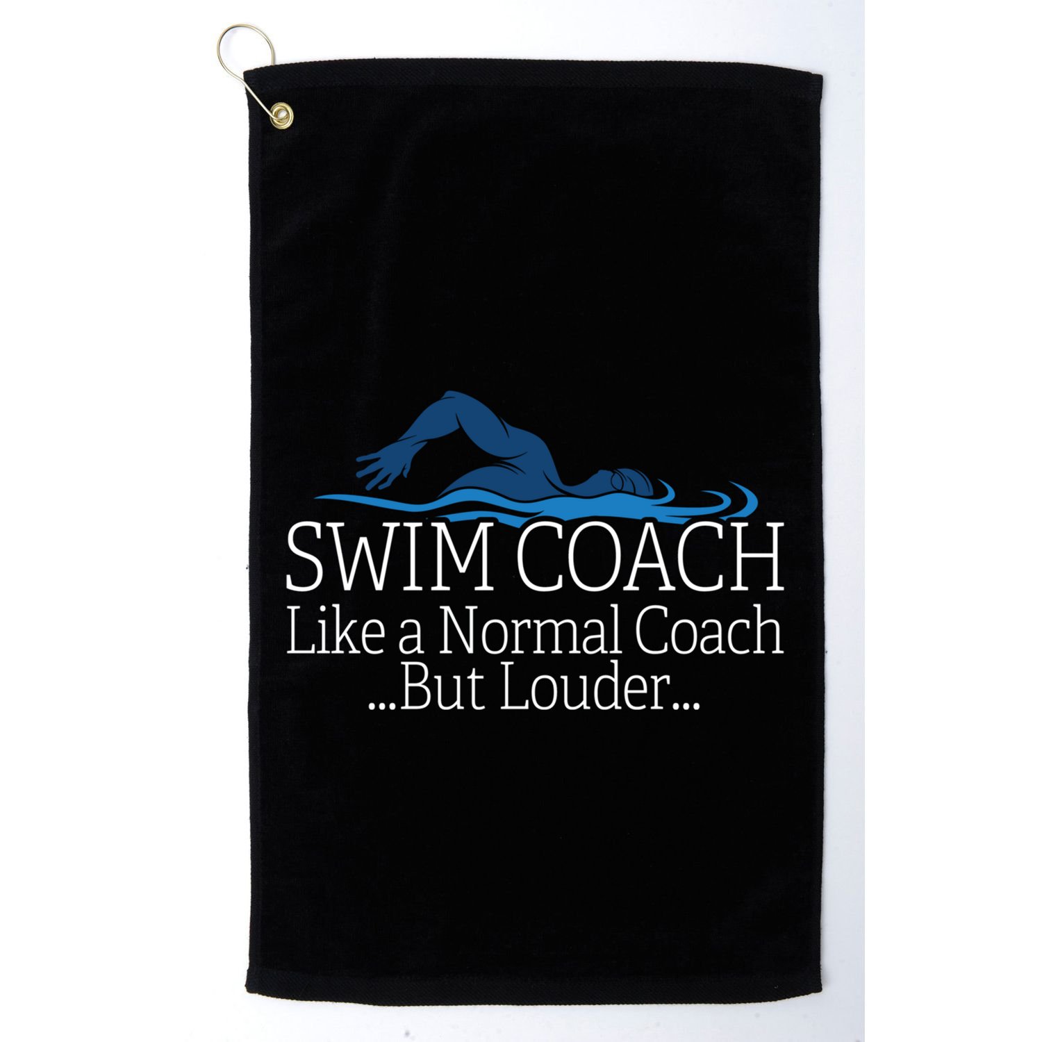 Swim Coach Swimming Teacher Gifcute Gift Cute Gift Golf Towel