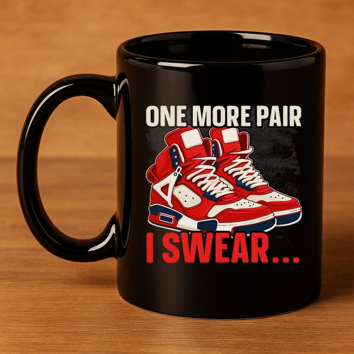 Shoe Collector Sneakerhead Shoe Lover I Love Sneakers 11oz C Handle Ceramic Mug