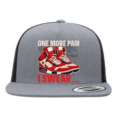 Shoe Collector Sneakerhead Shoe Lover I Love Sneakers Flat Bill Trucker Hat