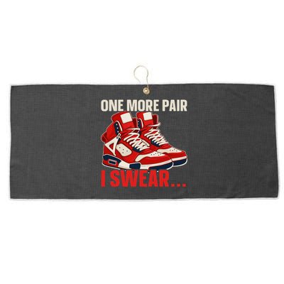 Shoe Collector Sneakerhead Shoe Lover I Love Sneakers Large Microfiber Waffle Golf Towel