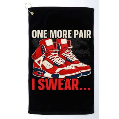 Shoe Collector Sneakerhead Shoe Lover I Love Sneakers Platinum Collection Golf Towel