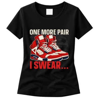 Shoe Collector Sneakerhead Shoe Lover I Love Sneakers Womens T-Shirt