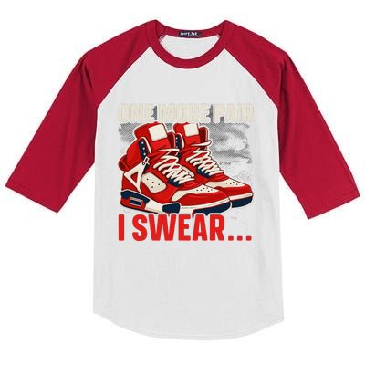 Shoe Collector Sneakerhead Shoe Lover I Love Sneakers Kids Colorblock Raglan Jersey